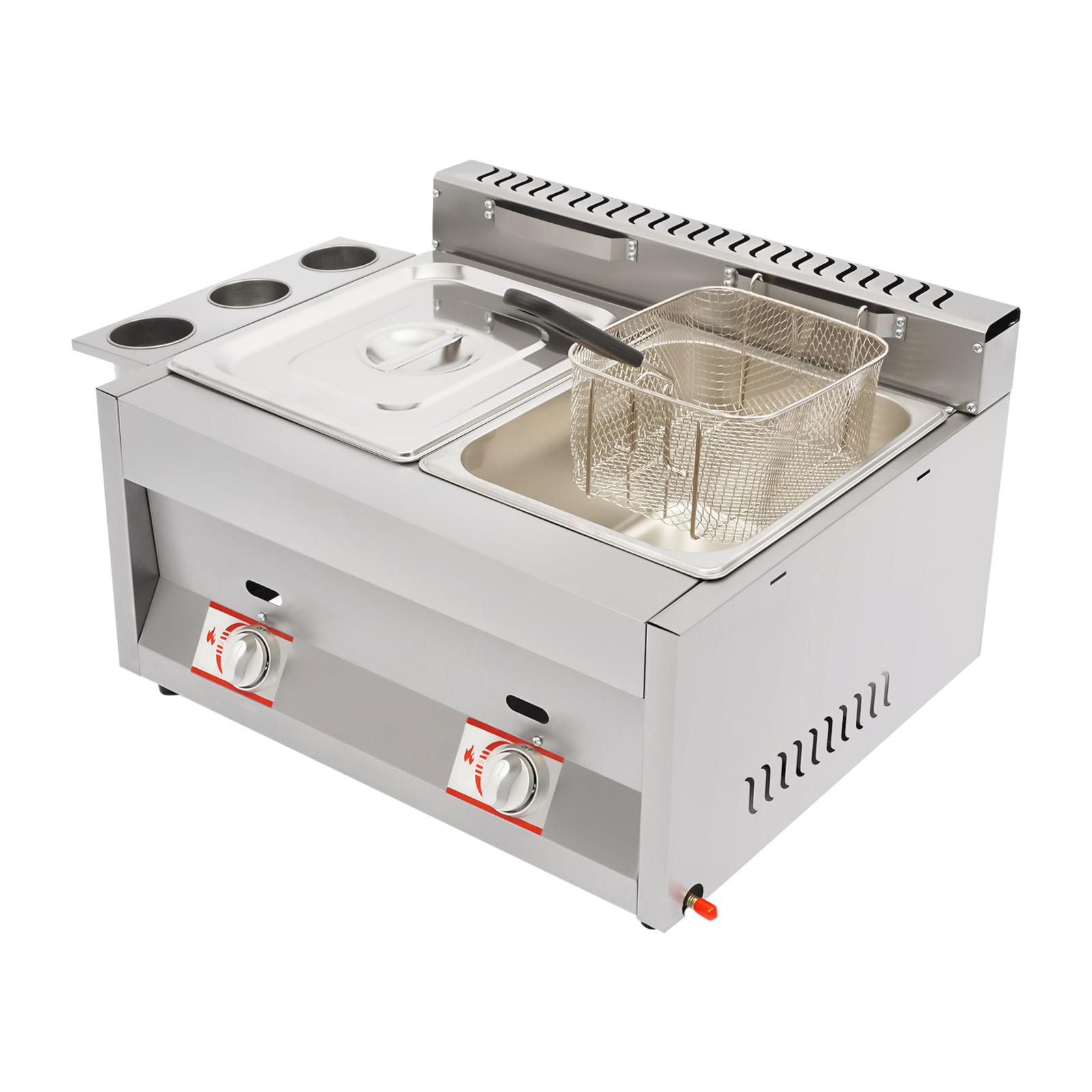مقلاة عميقة تجارية بخزانين سعة - مراجعة Deep Fryer Commercial وسعره